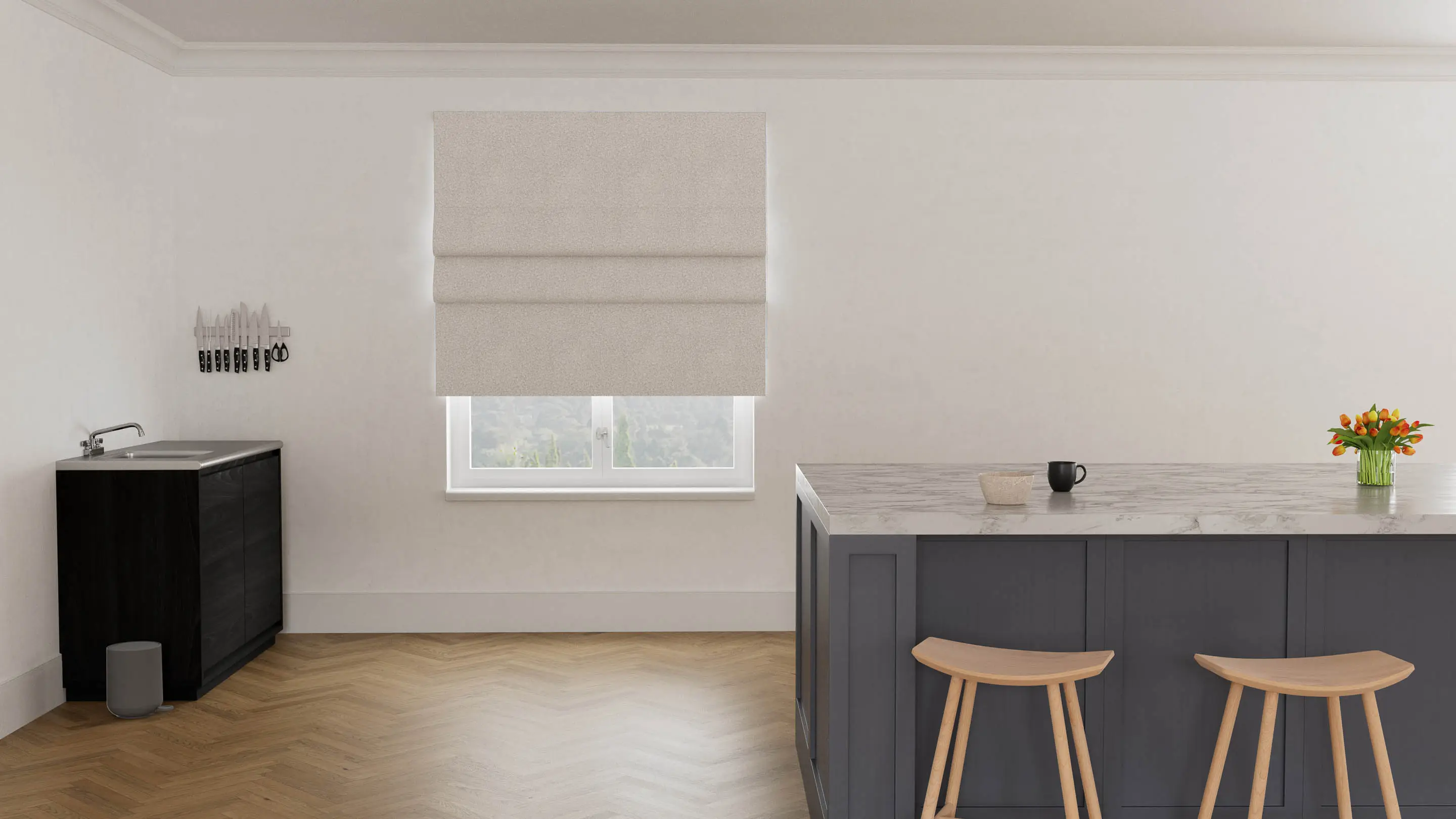 Continental Blockout Roman Blind