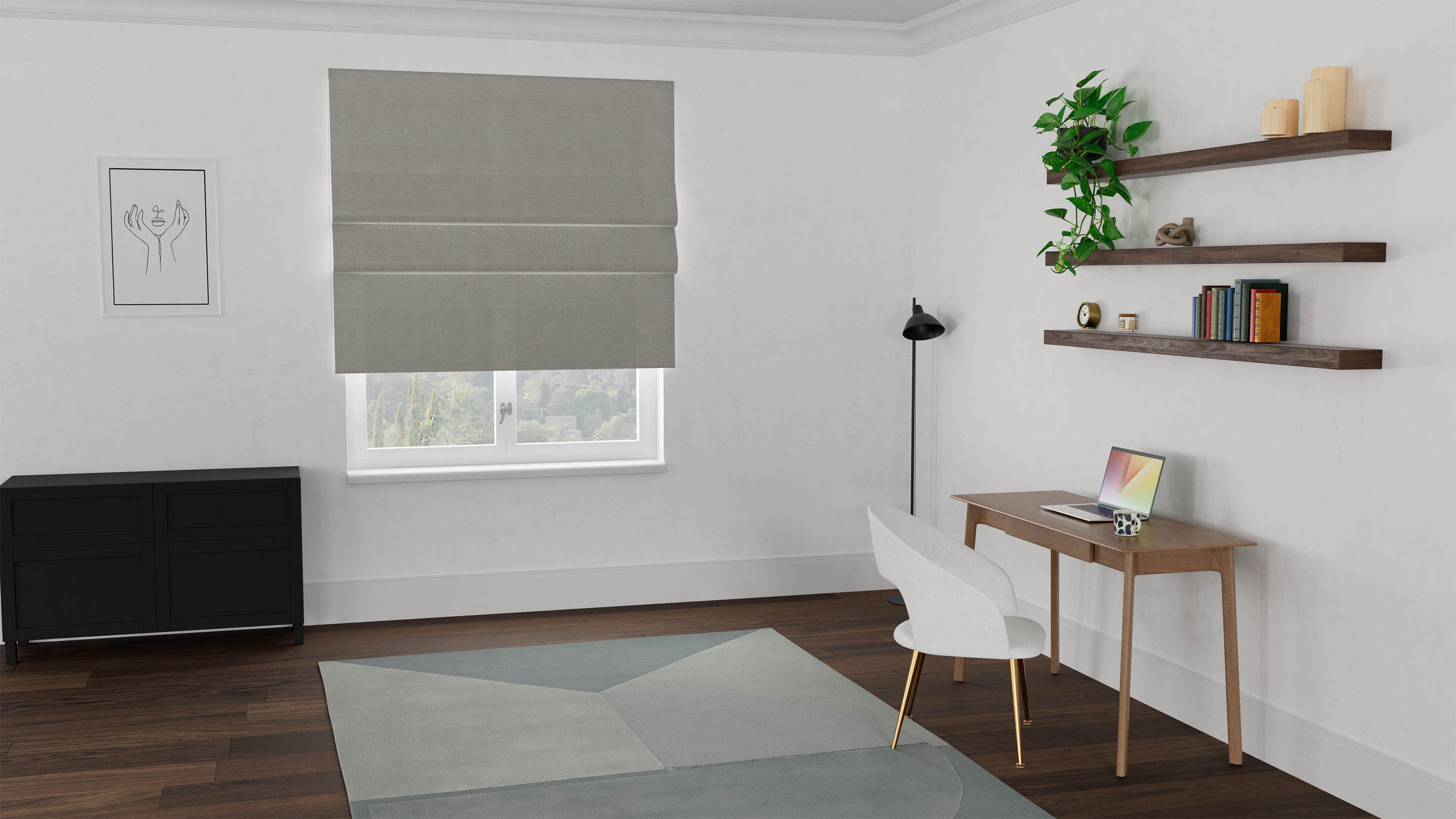 Fiji Sunscreen Roman Blind