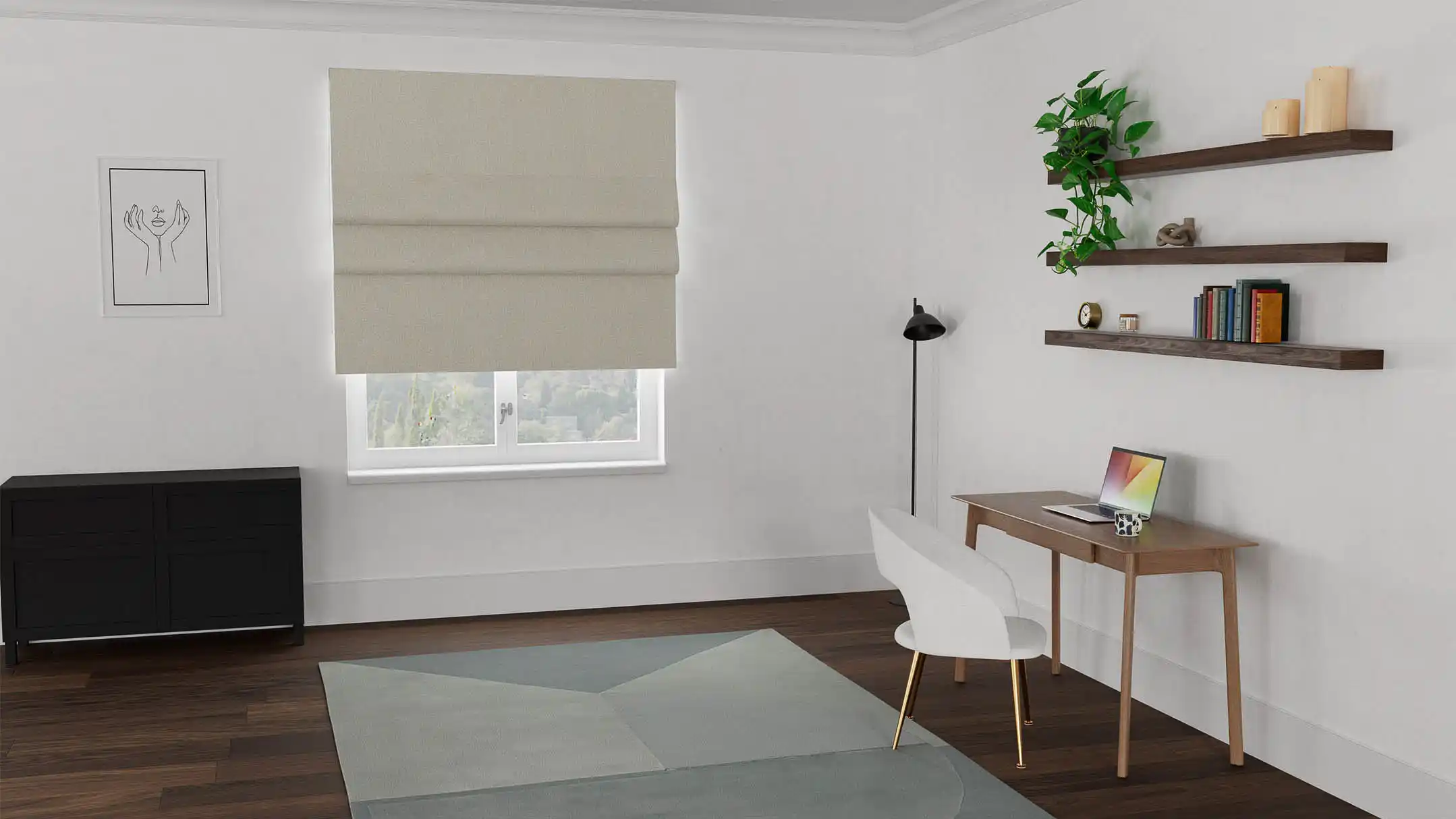 Kimora Blockout Roman Blind