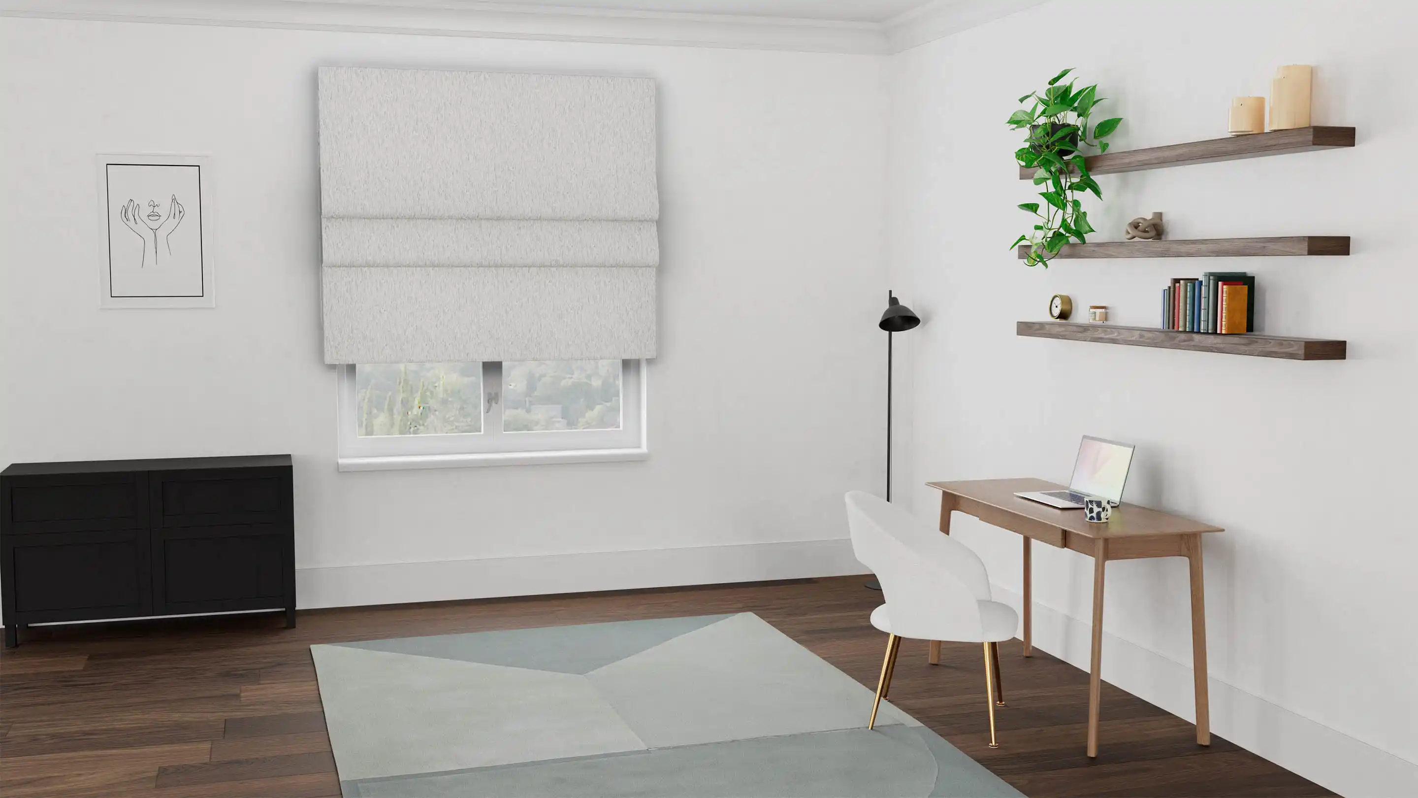 Kimora Light Filtering Roman Blind