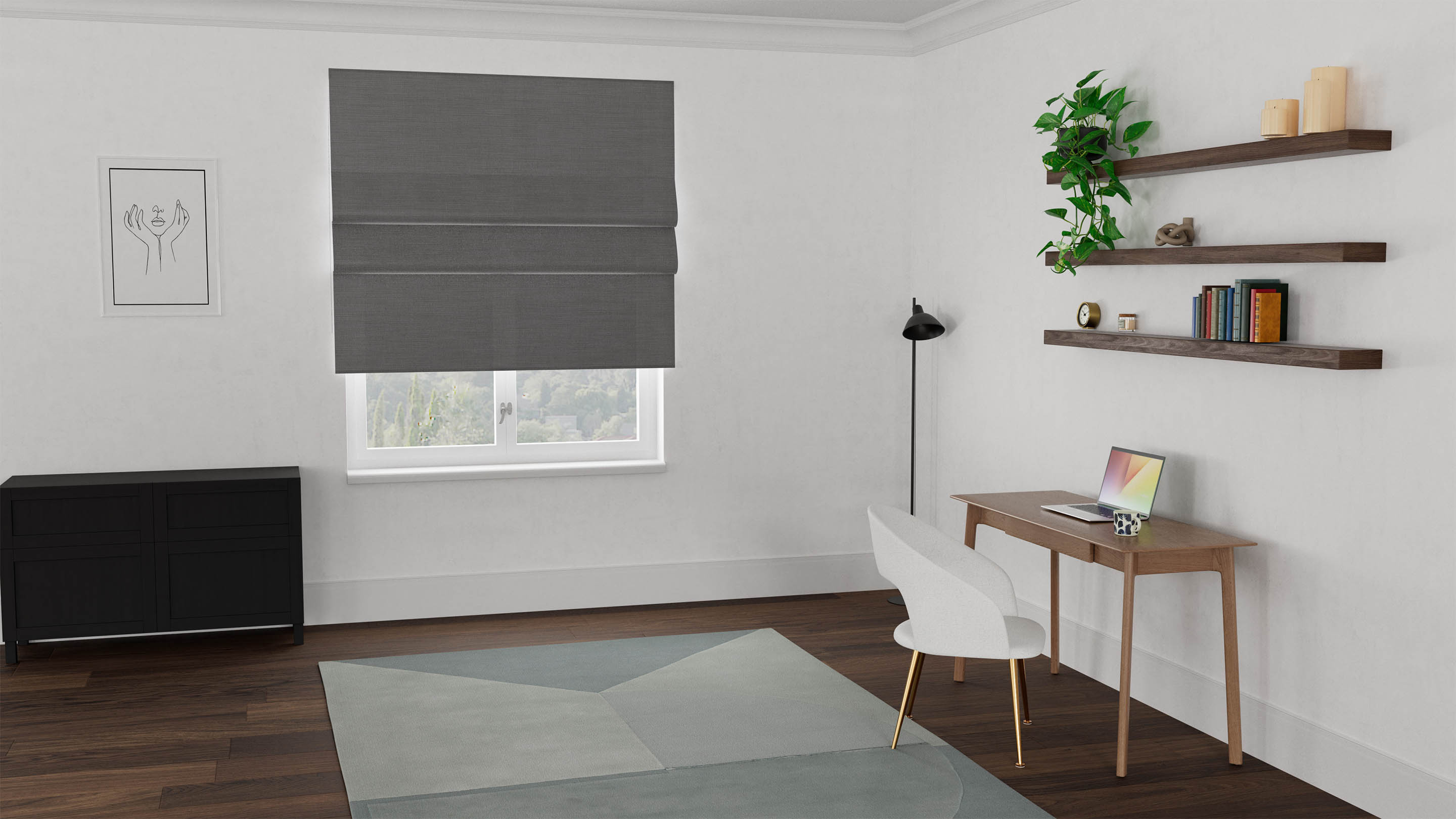 Fiji Sunscreen Roman Blind