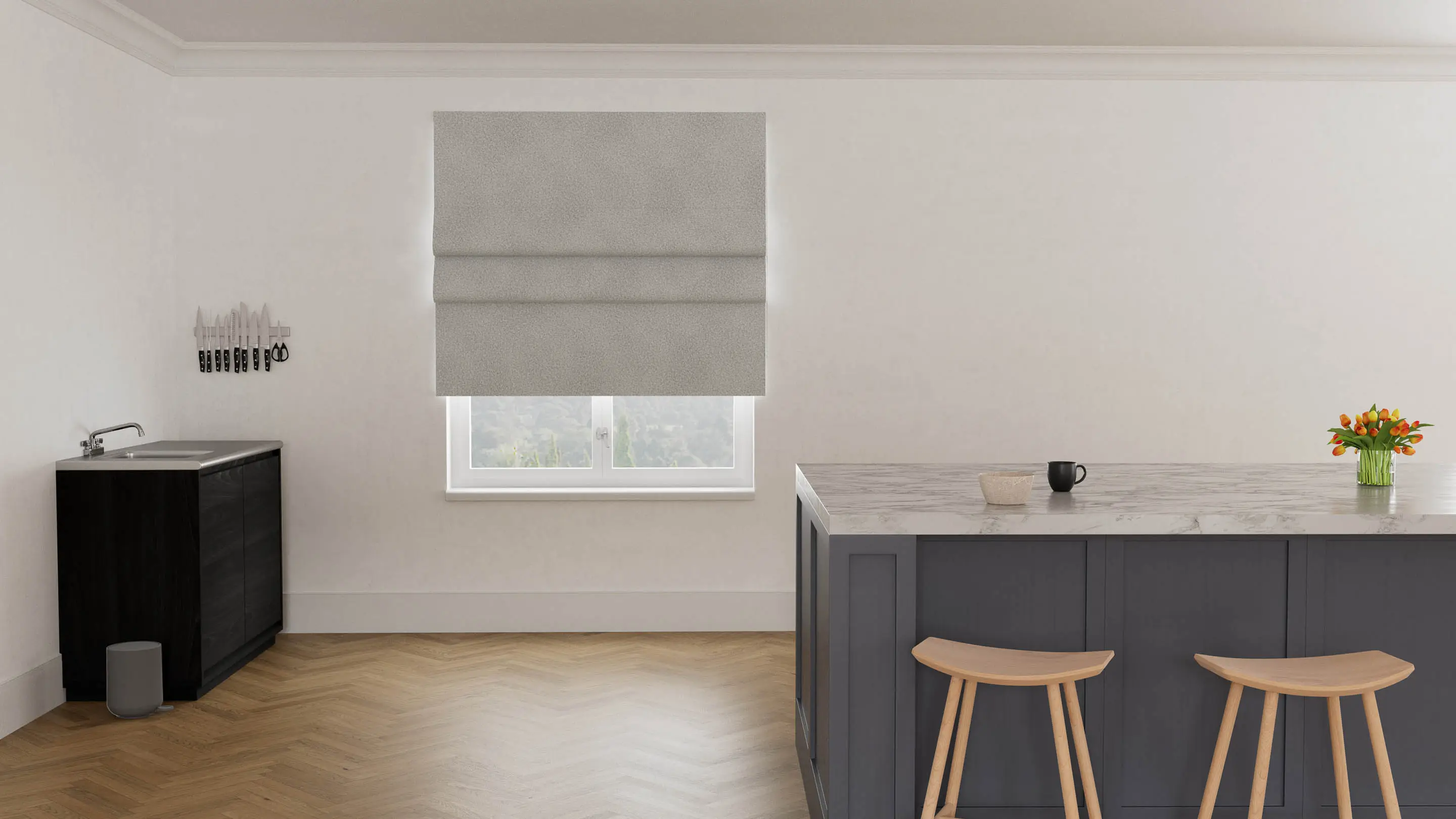 Echo Light Filtering Roman Blind