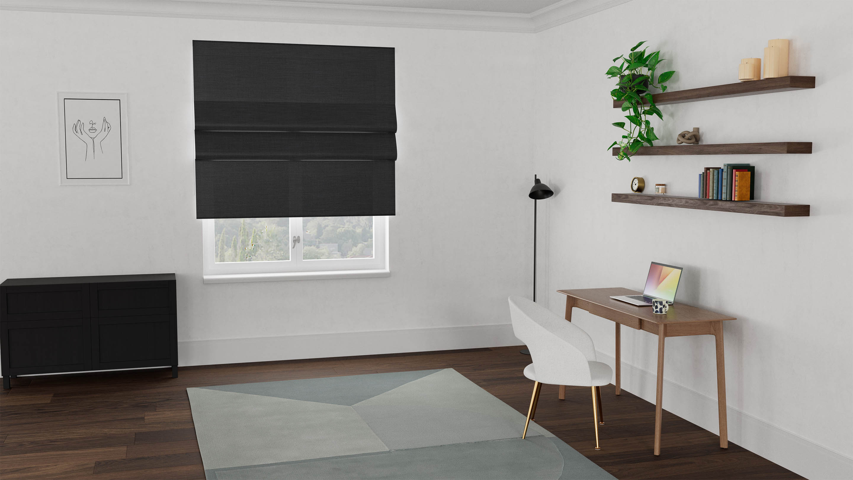 Fiji Sunscreen Roman Blind