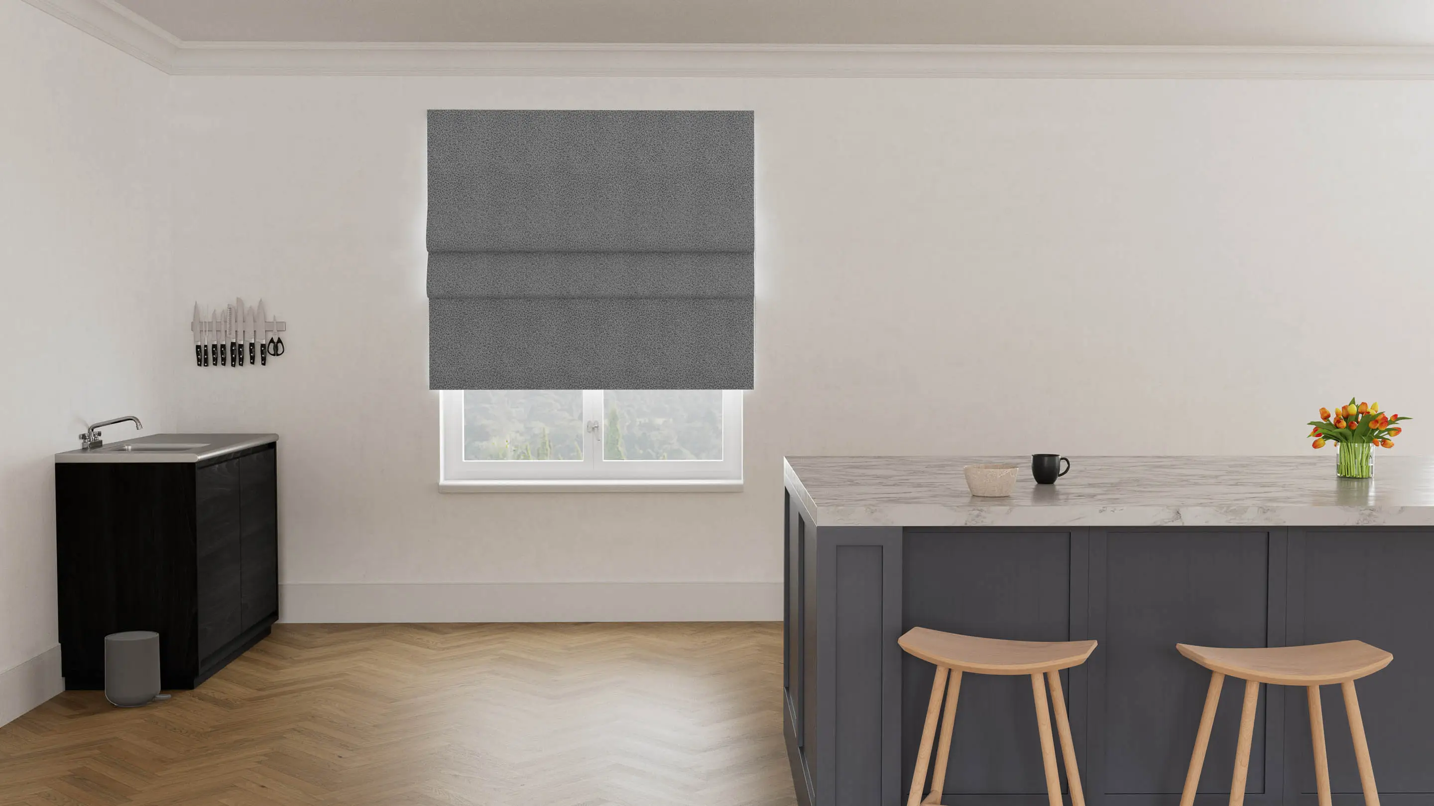 Echo Light Filtering Roman Blind